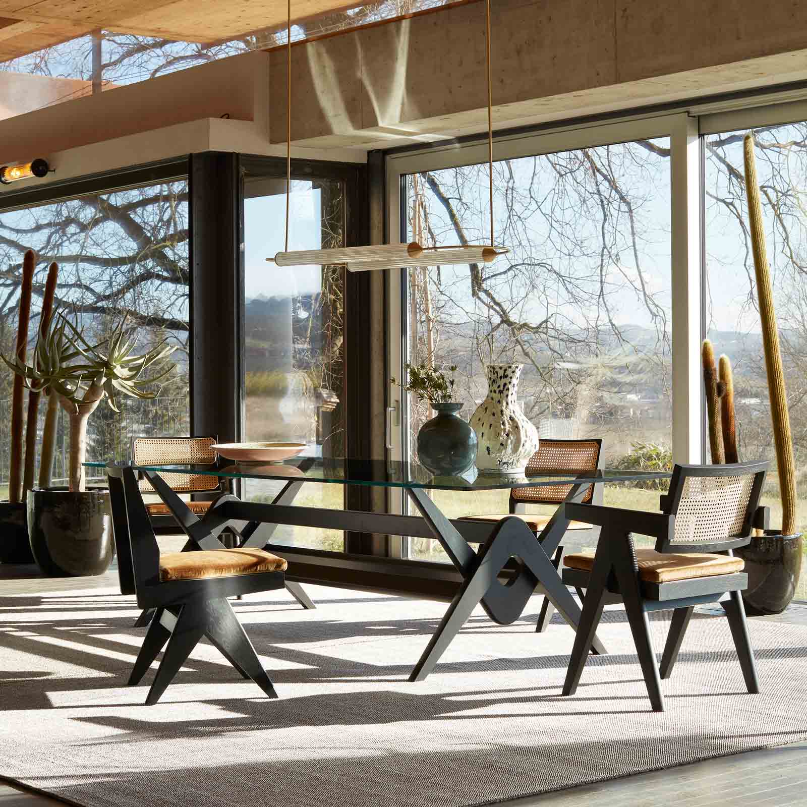 Capitol Complex Dining Chair – Vienna Straw Pierre Jeanneret for Cassina Statement