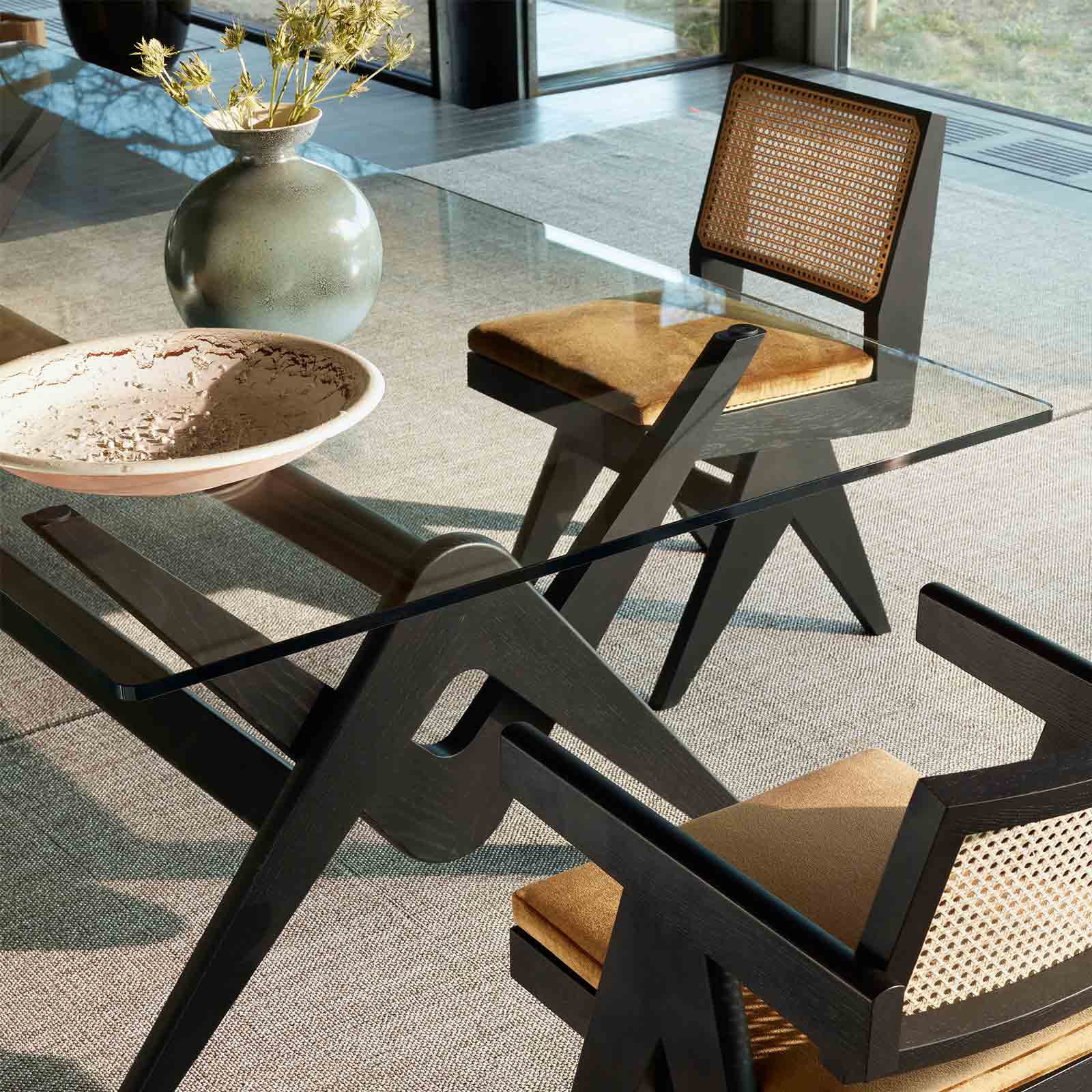 Capitol Complex Dining Chair – Vienna Straw Pierre Jeanneret for Cassina Statement