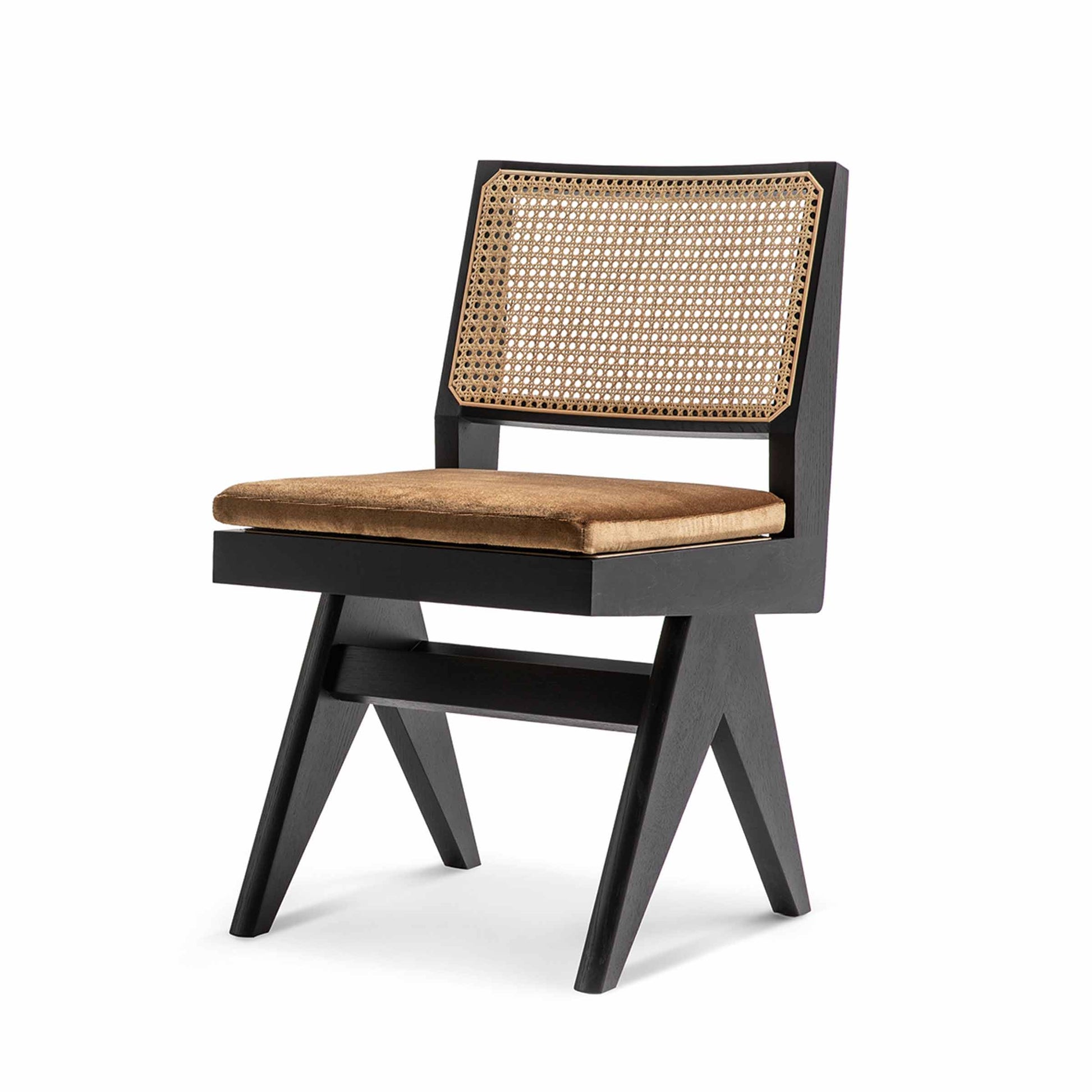 Capitol Complex Dining Chair – Vienna Straw Pierre Jeanneret for Cassina Statement