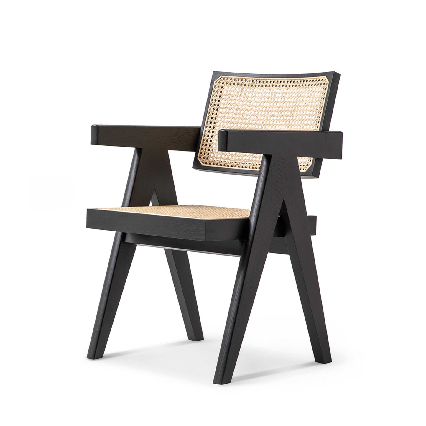 Capitol Complex Armchair – Vienna Straw and Wood Cassina Designer Piece