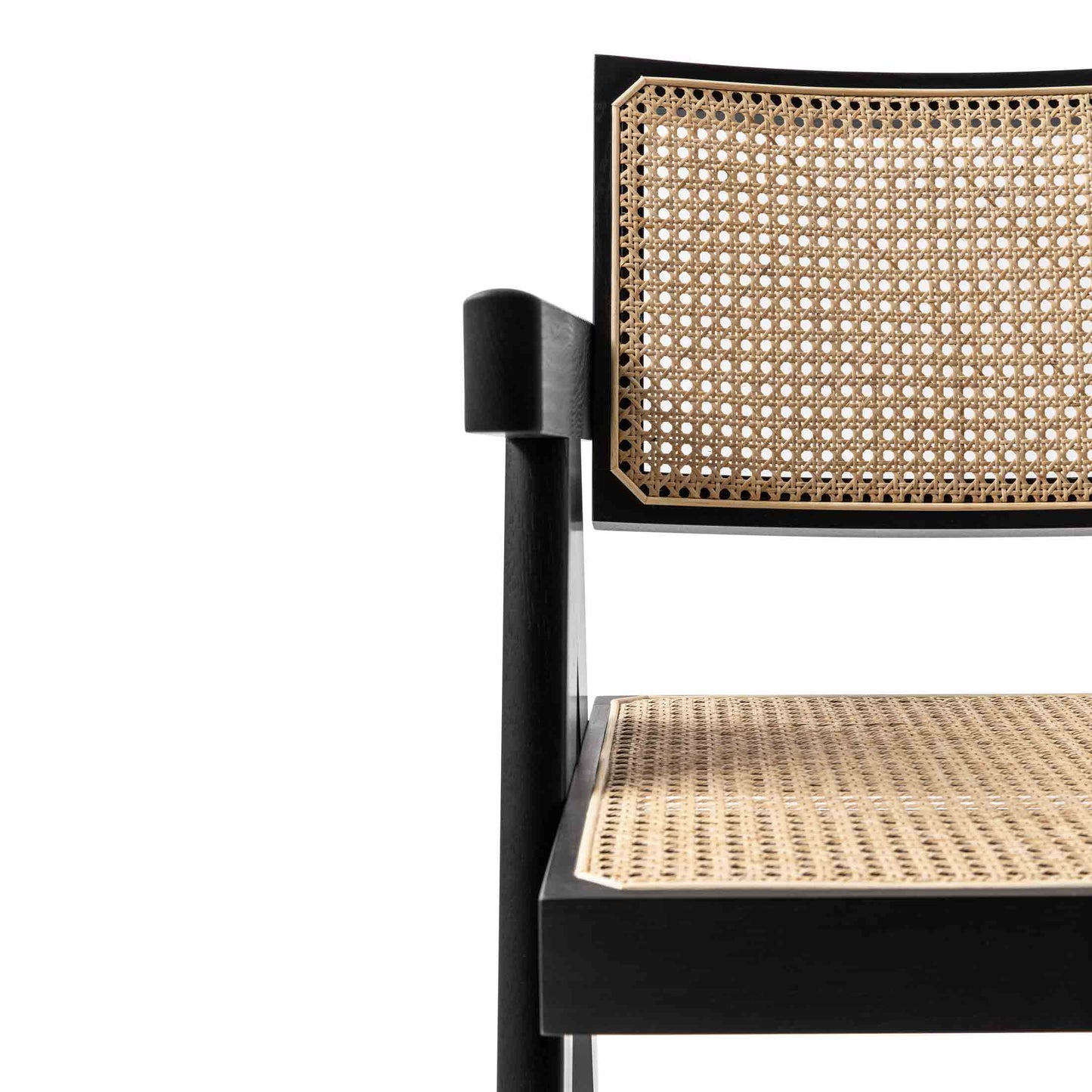 Capitol Complex Armchair – Vienna Straw and Wood Cassina Designer Piece