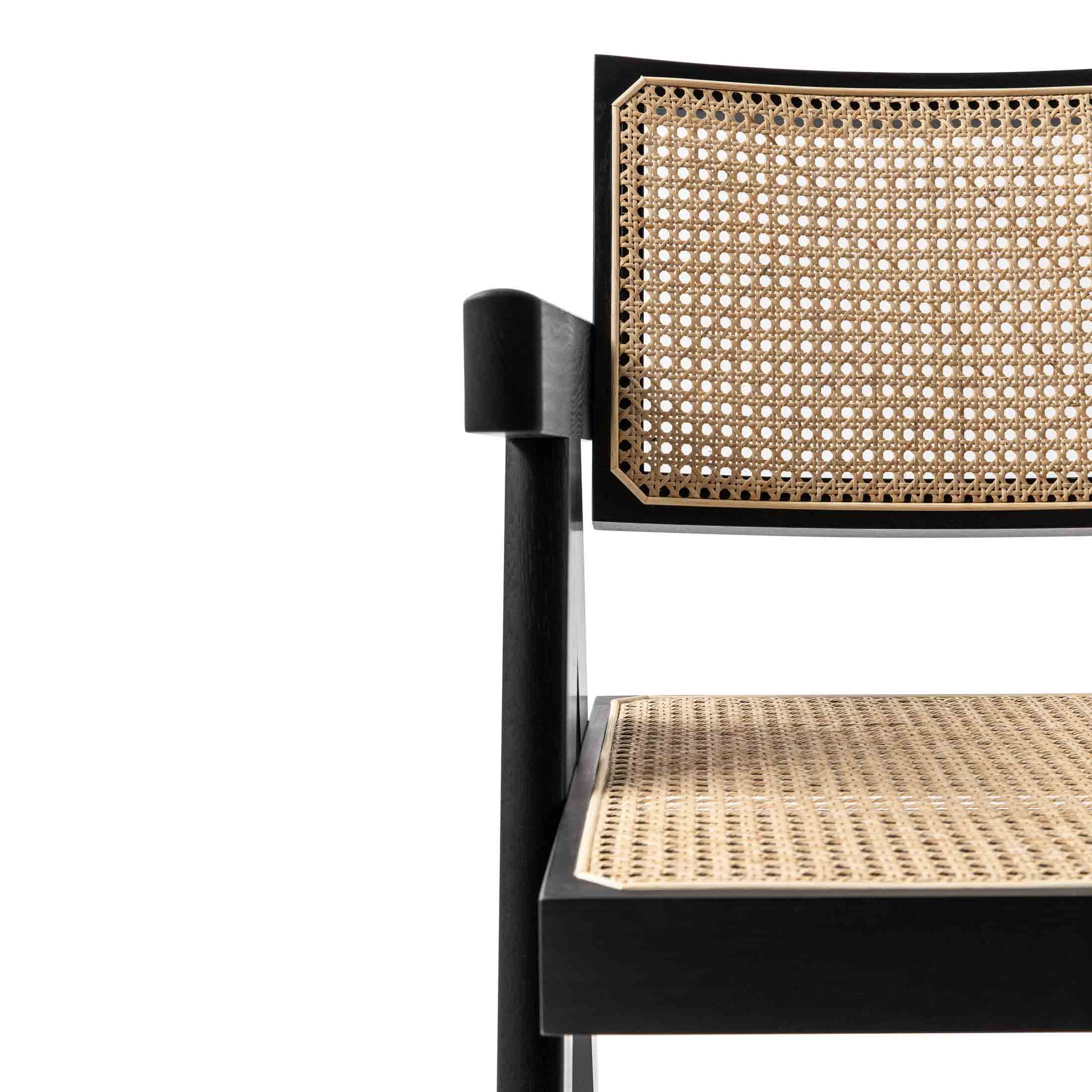 Capitol Complex Armchair – Vienna Straw and Wood Cassina Designer Piece