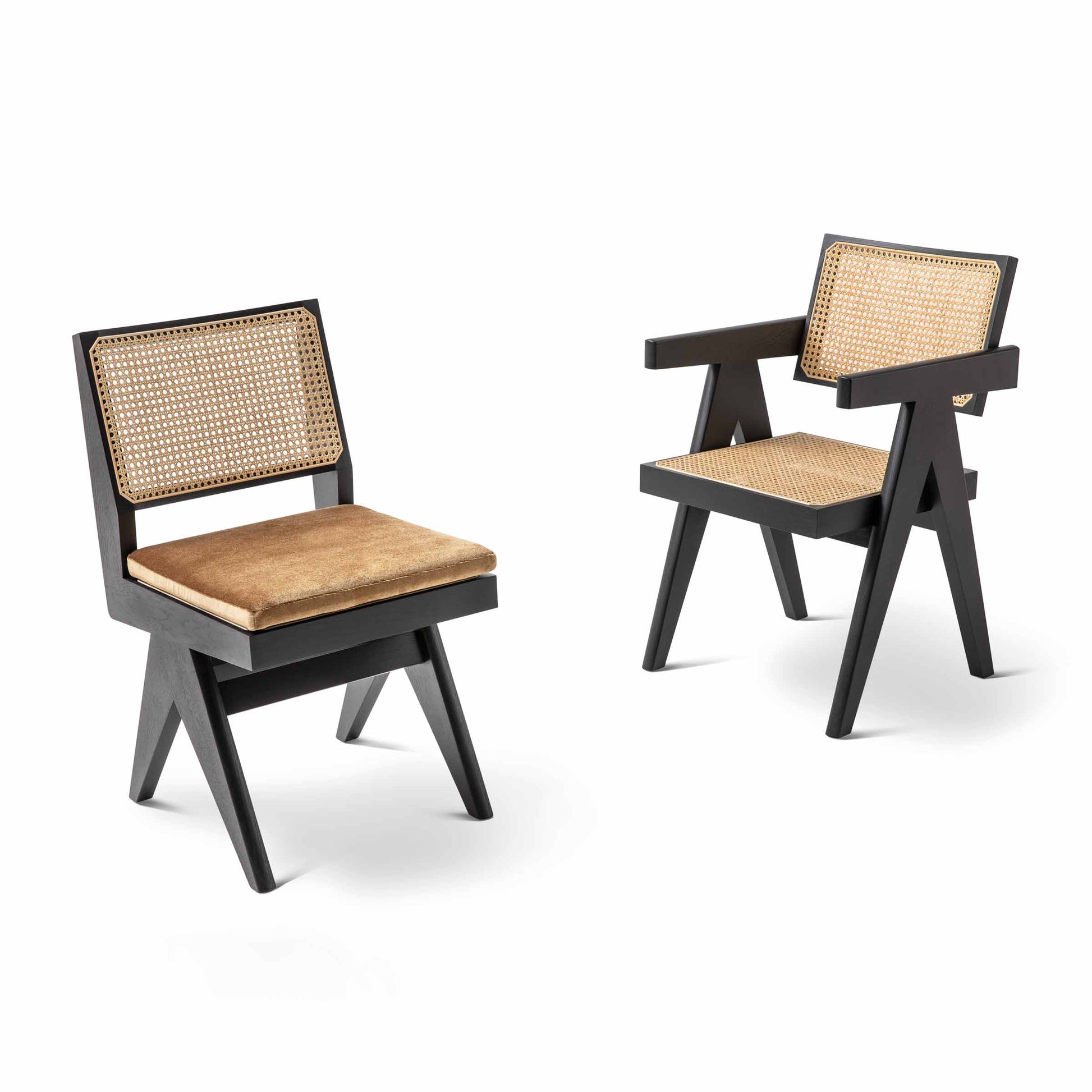 Capitol Complex Armchair – Vienna Straw and Wood Cassina Designer Piece