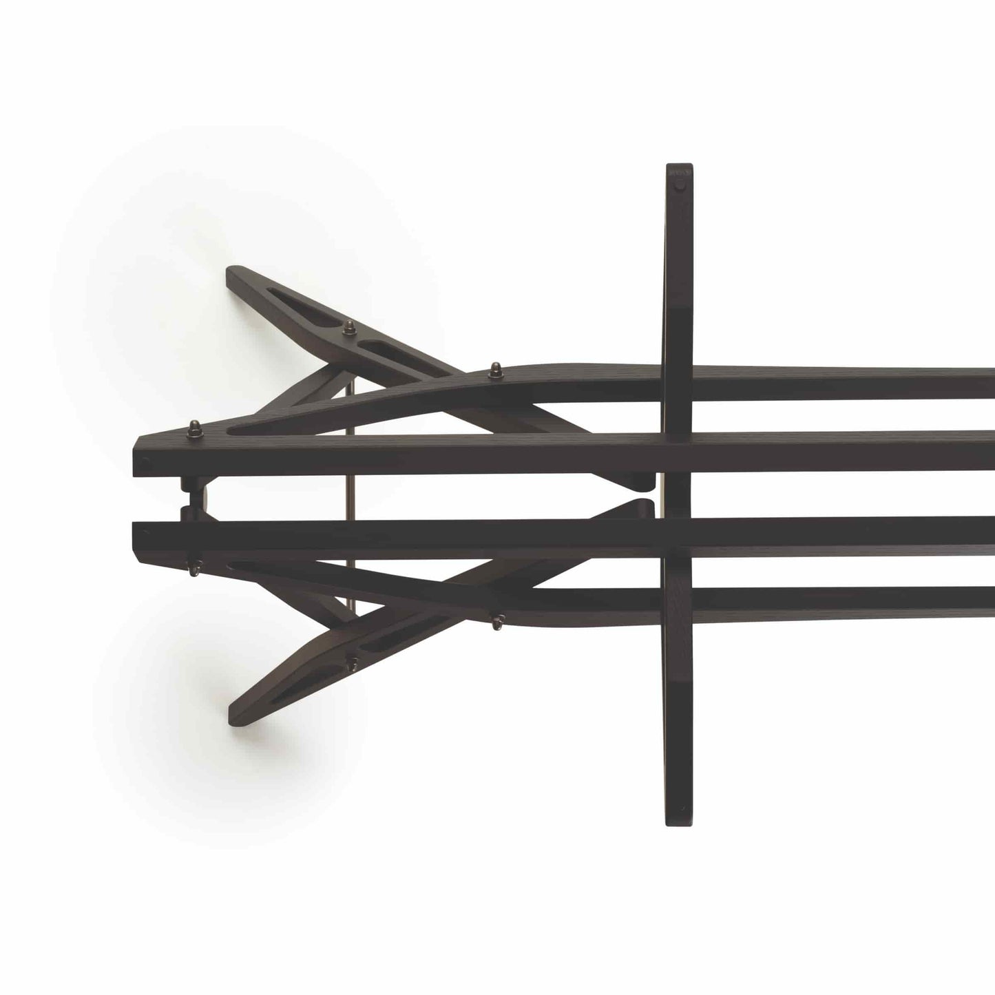 Italian Designer Dining Table – Organic Wood Structure with Glass Top