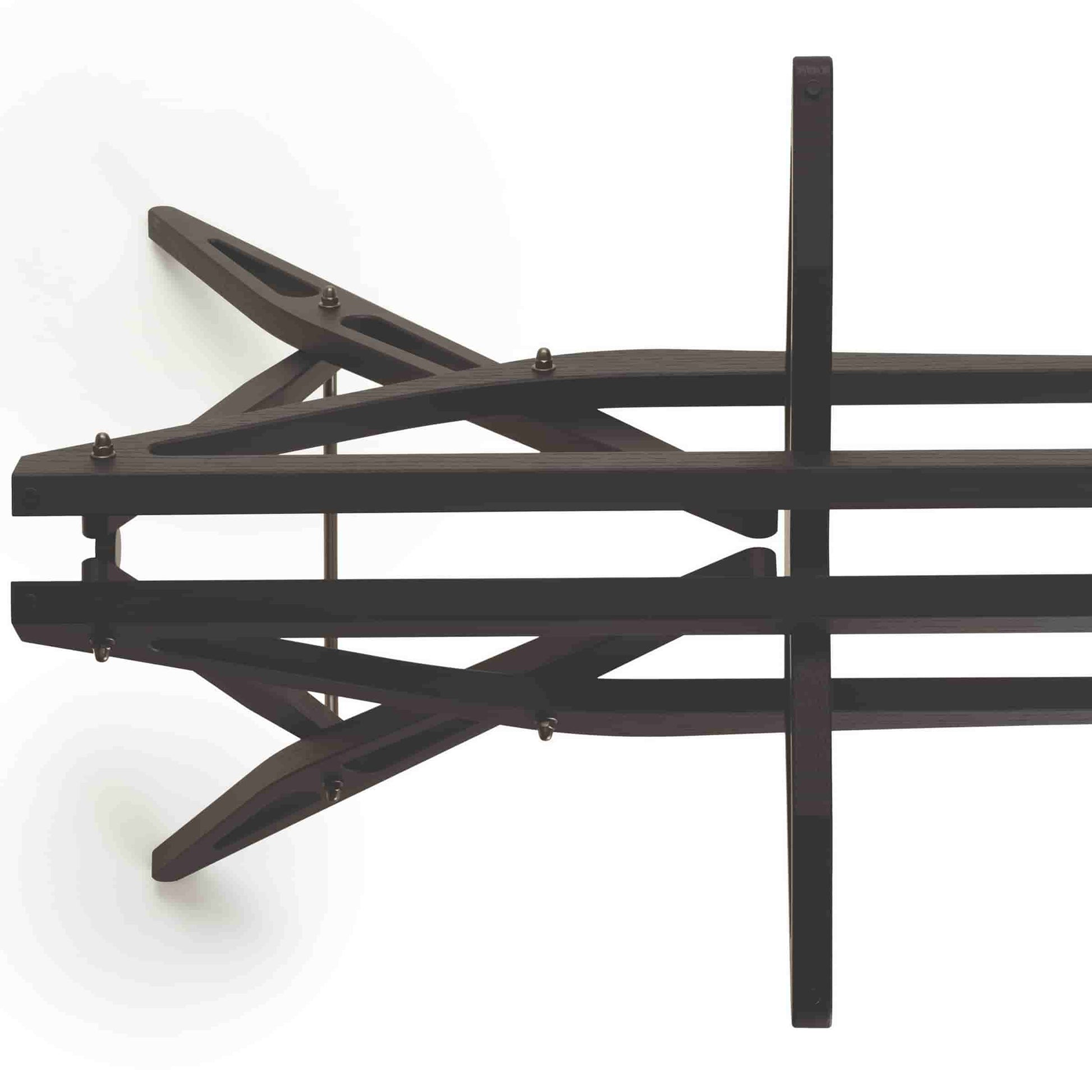 Italian Designer Dining Table – Organic Wood Structure with Glass Top