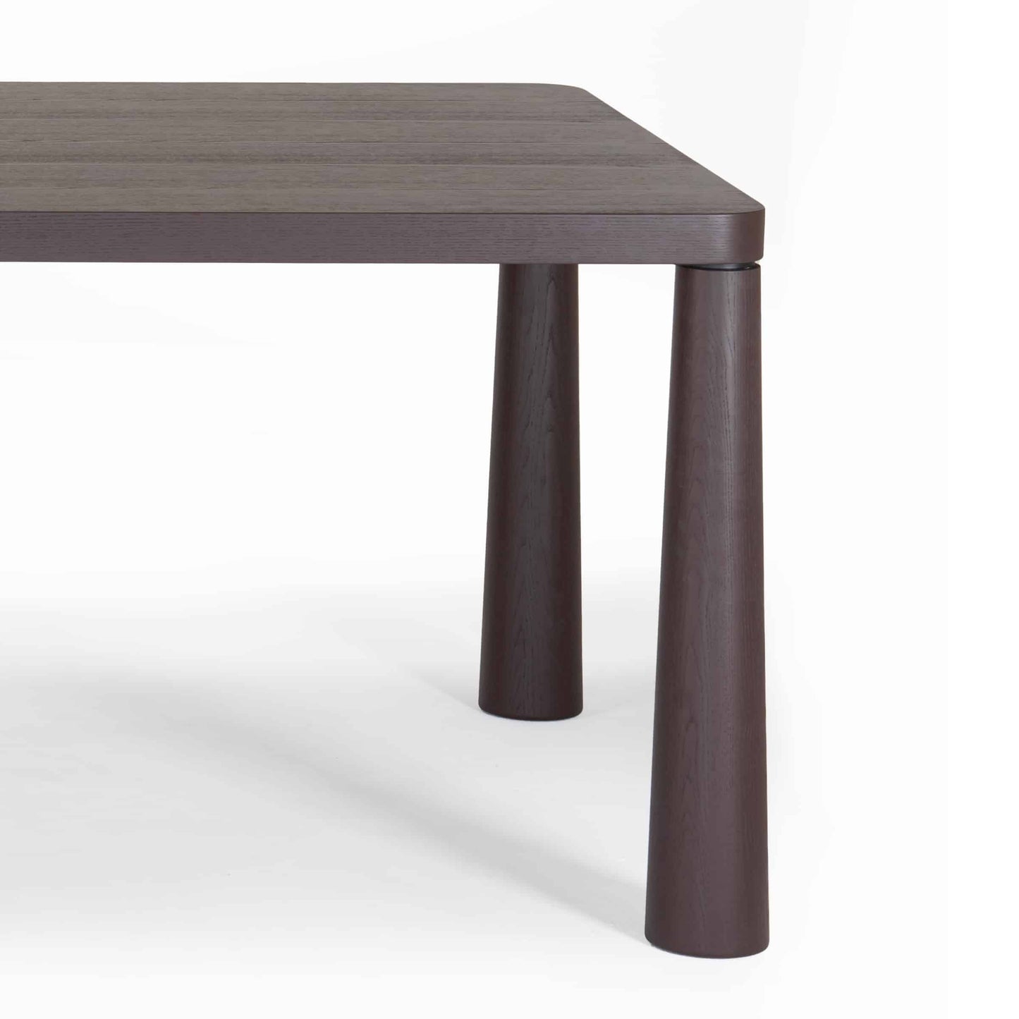 Italian Designer Dining Table – Honeycomb Wood Top with Stained Ash Legs