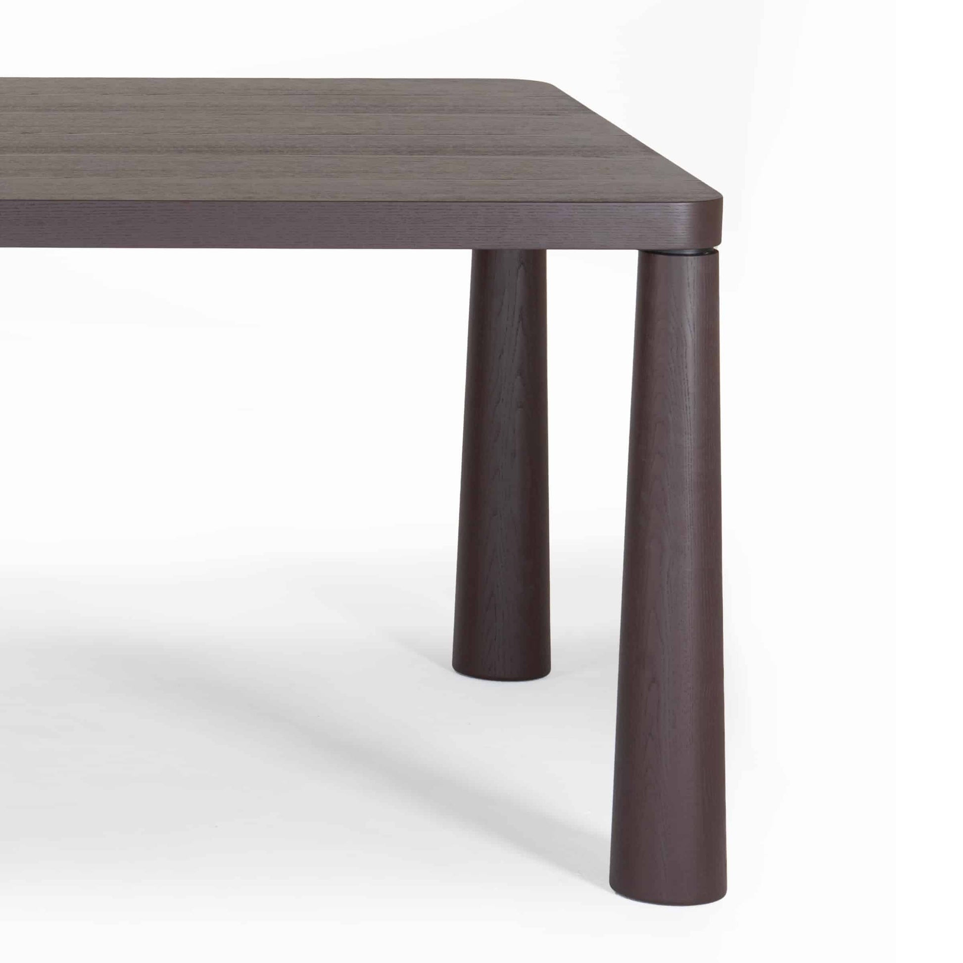 Italian Designer Dining Table – Honeycomb Wood Top with Stained Ash Legs