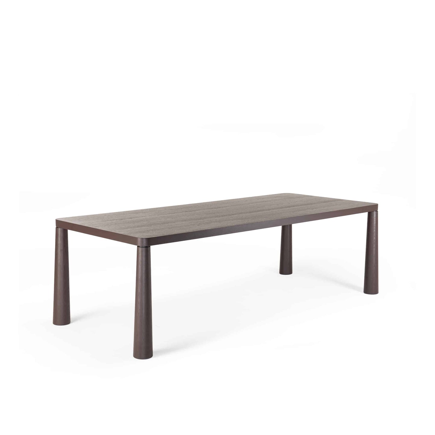 Italian Designer Dining Table – Honeycomb Wood Top with Stained Ash Legs