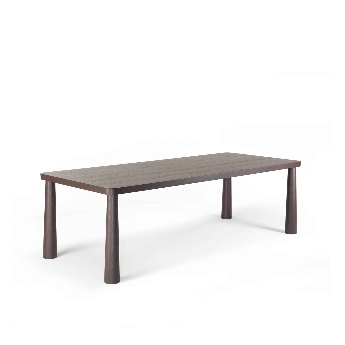 Italian Designer Dining Table – Honeycomb Wood Top with Stained Ash Legs