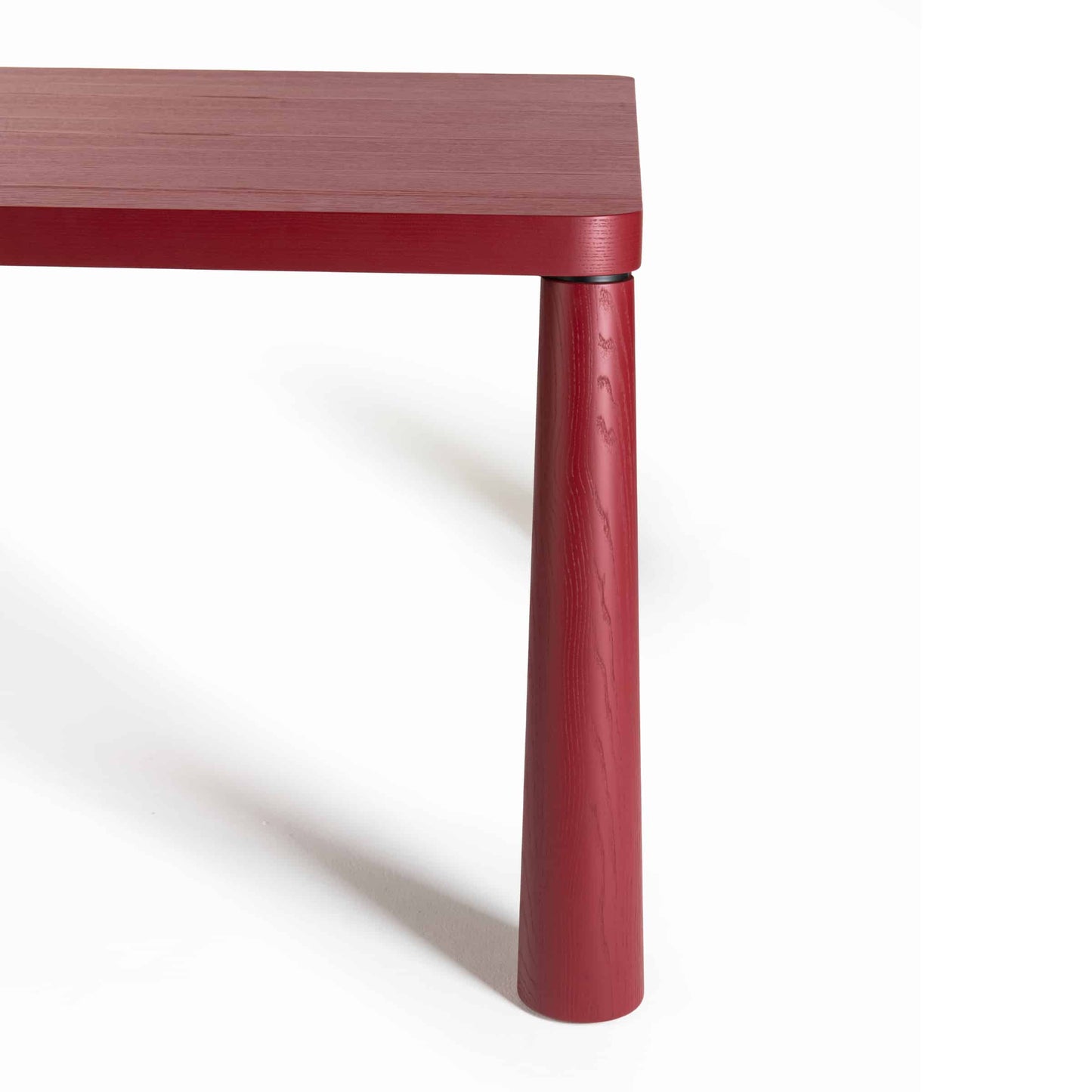 Italian Designer Dining Table – Honeycomb Wood Top with Stained Ash Legs