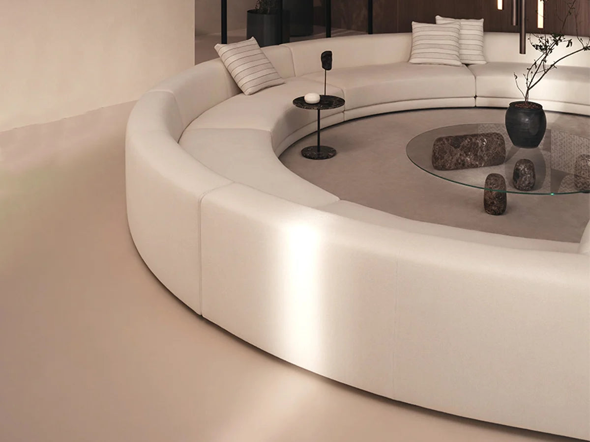 Luxury Alberese XL Modular Curved Sofa Modern Italian Style for Villa