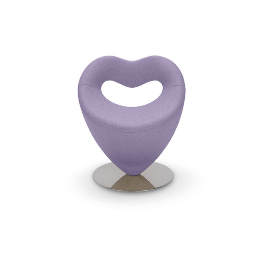 Luxury Modern Heart Upholstered Armchair Italian Style for Villa