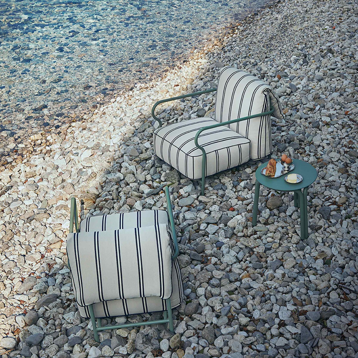 Luxury Modern Minimalist Outdoor Armchair Italian Style for Villa
