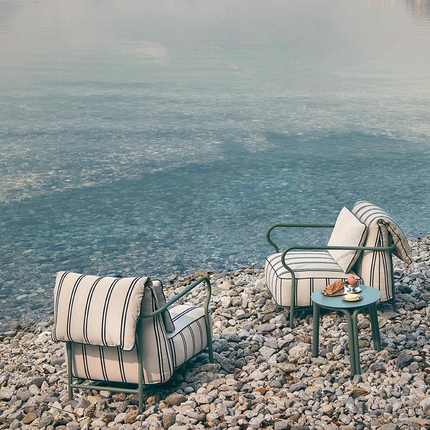 Luxury Modern Minimalist Outdoor Armchair Italian Style for Villa