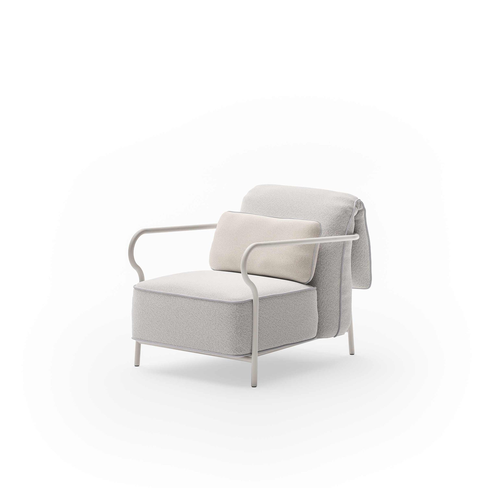 Luxury Modern Minimalist Outdoor Armchair Italian Style for Villa