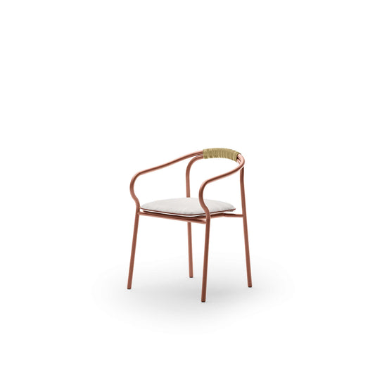 Luxury SALÒ Aluminium Dining Chair Modern Italian Style for Villa