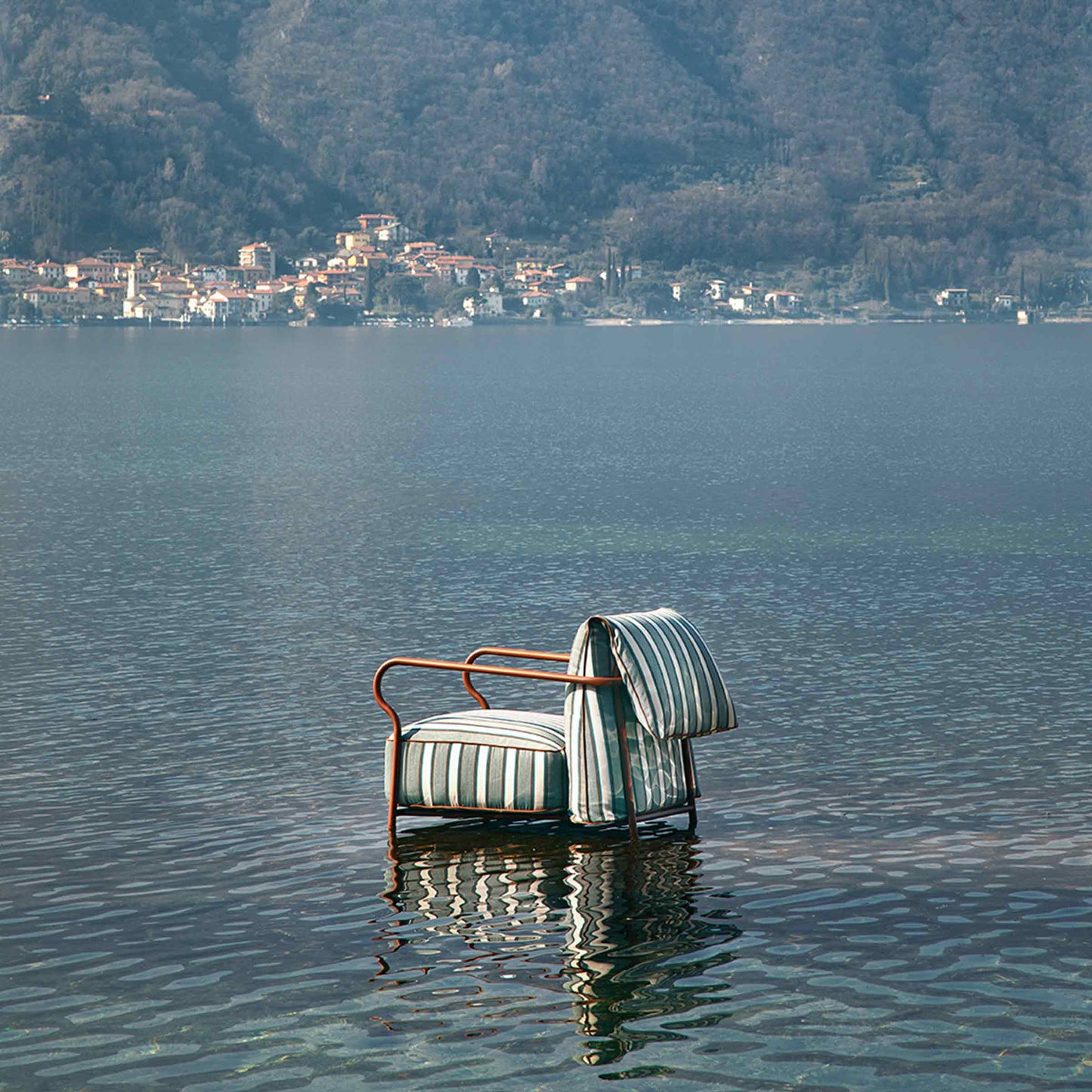 Luxury Modern Minimalist Outdoor Armchair Italian Style for Villa