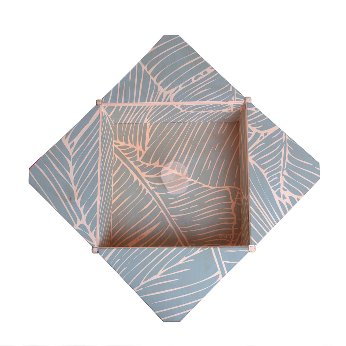 Luxury PETALO Wood Metal Coffee Table Modern Italian Style for Villa