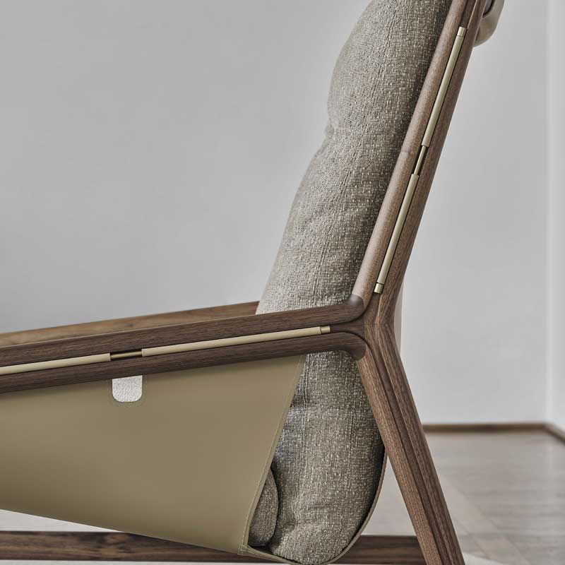 Luxury Bice Lounge Armchair Modern Italian Style for Villa