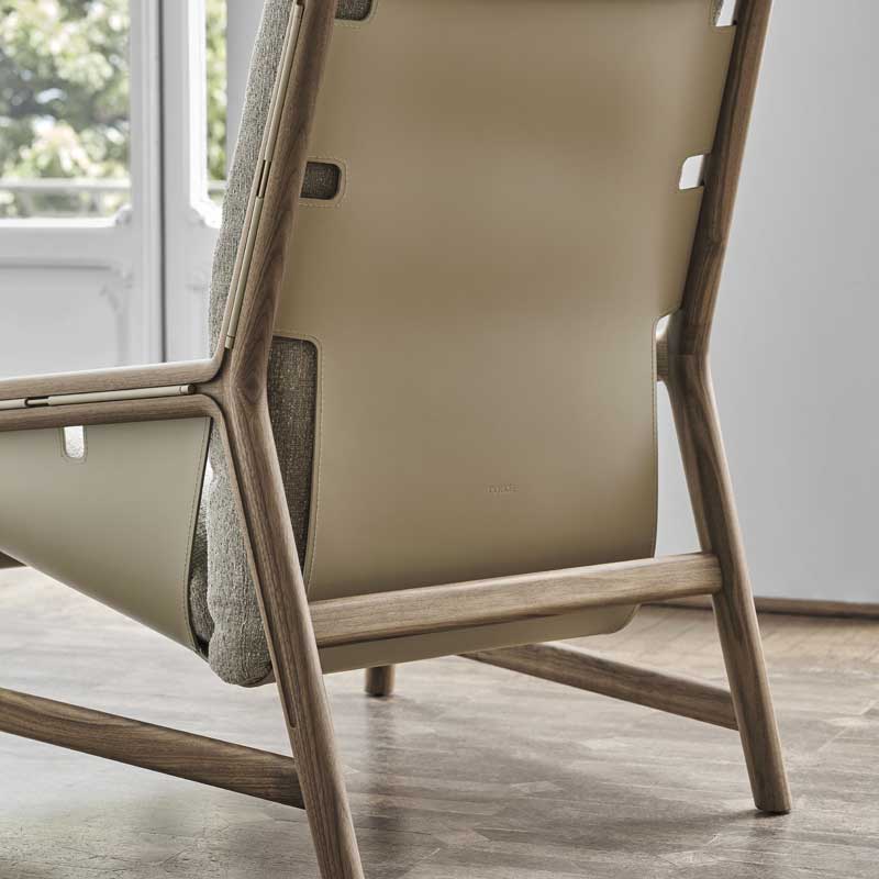 Luxury Bice Lounge Armchair Modern Italian Style for Villa