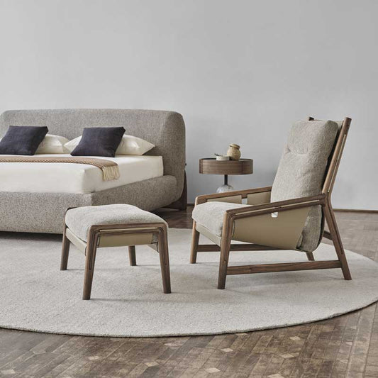 Luxury Bice Lounge Armchair Modern Italian Style for Villa