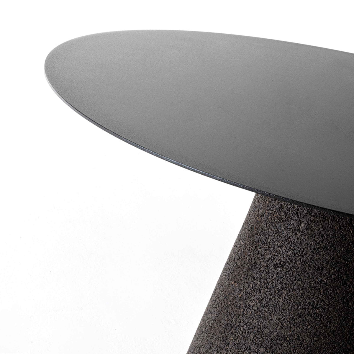 Luxury TAULA L Cork Metal High Table Modern Italian Style for Villa