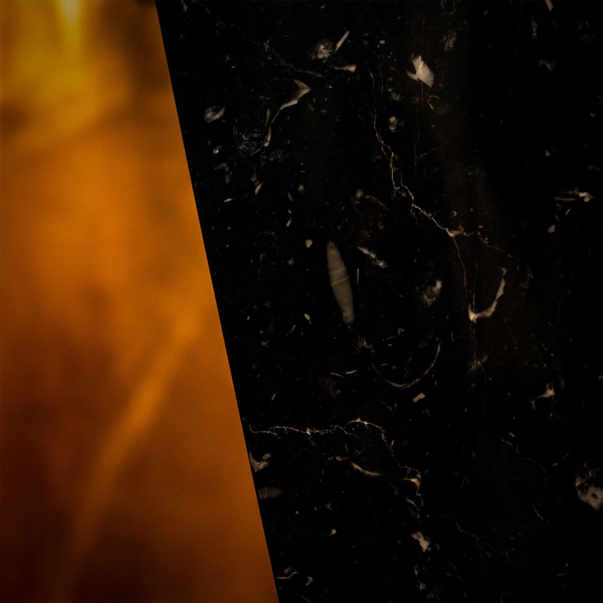 Asymmetric Oval Dining Table – Sculptural Nero Marquina Marble Base