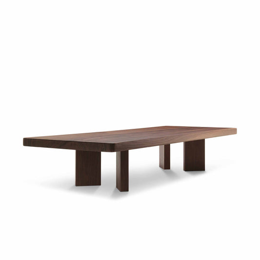 Luxury Rectangular Solid Wood Coffee Table Modern Italian Style for Villa