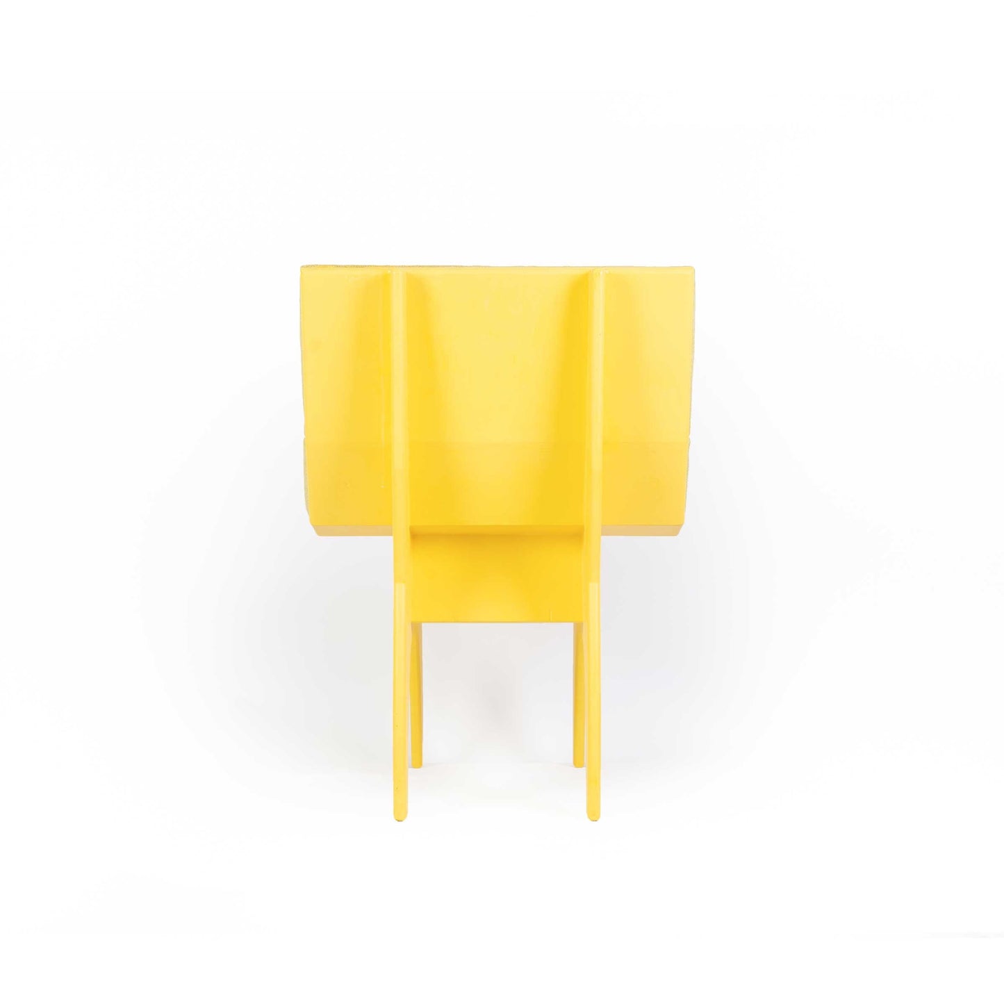 Dining Chair Calder Yellow – Sculptural Wood Statement Piece by Jules Régis