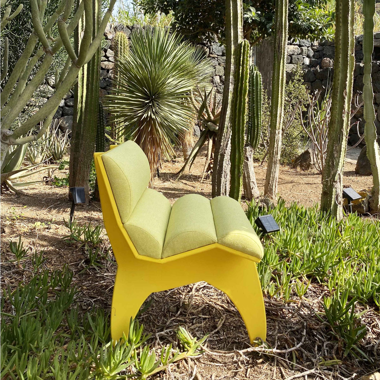 Dining Chair Calder Yellow – Sculptural Wood Statement Piece by Jules Régis