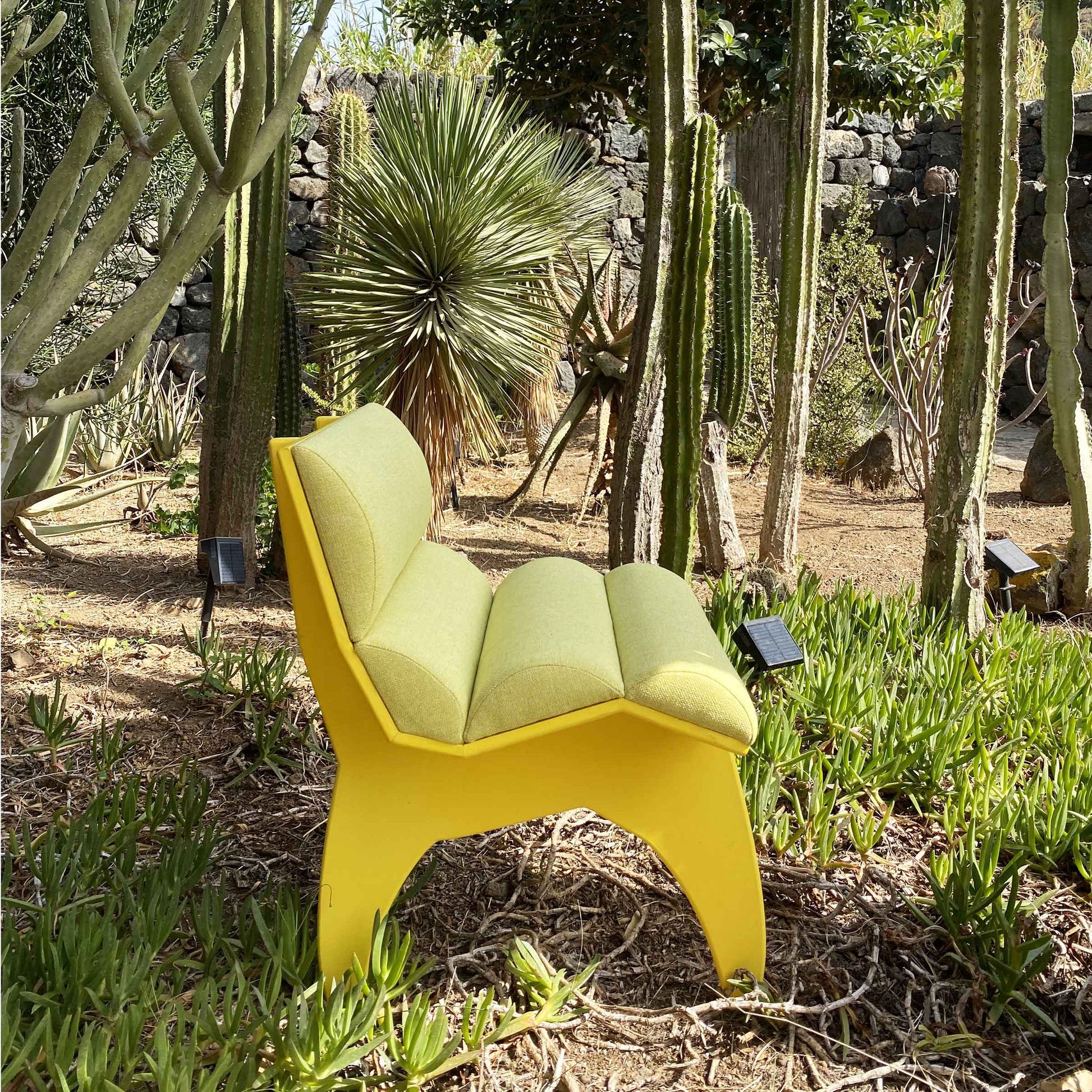 Dining Chair Calder Yellow – Sculptural Wood Statement Piece by Jules Régis