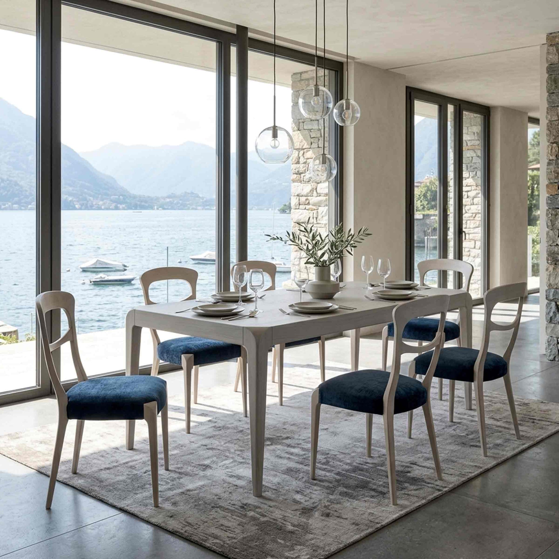 Capotavola Dining Chair – Sculptural Canaletto Walnut Dale Italia Furniture