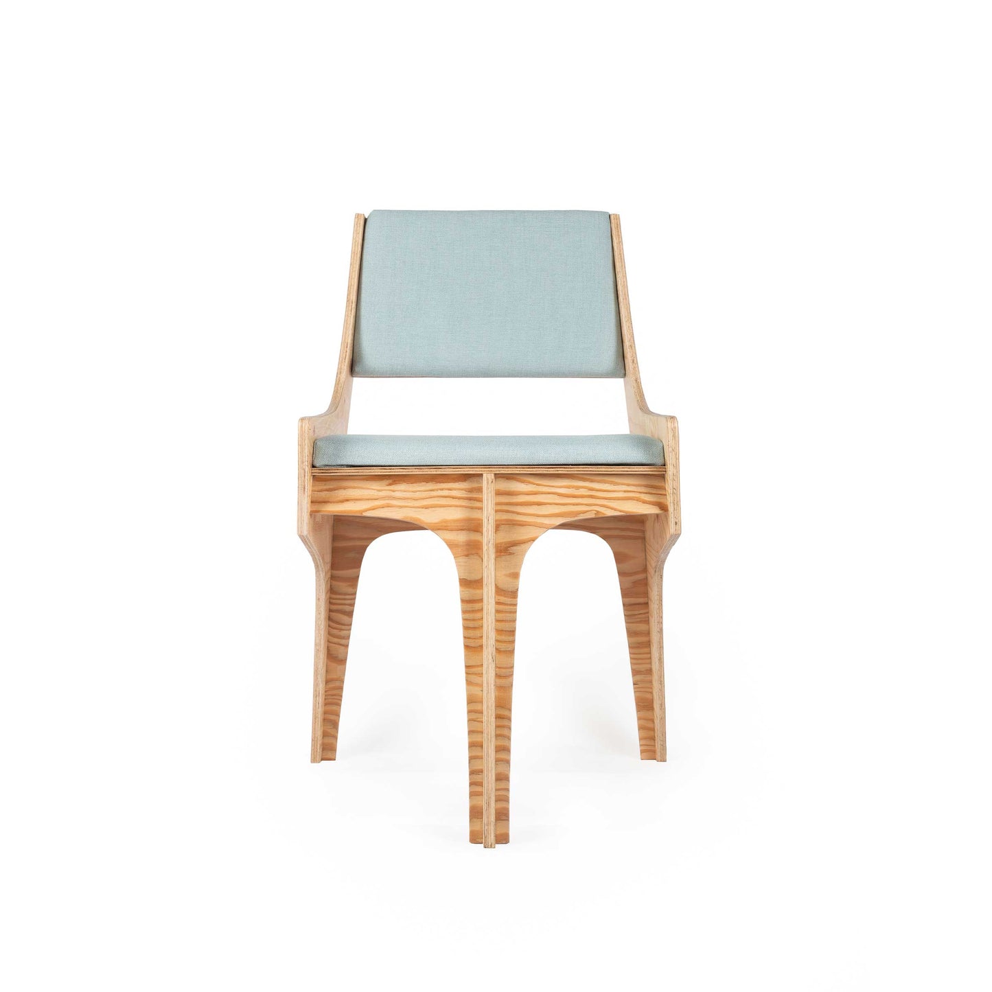 Dining Chair Sculptural Design Oak & Cream by Jules Régis – Contemporary Statement