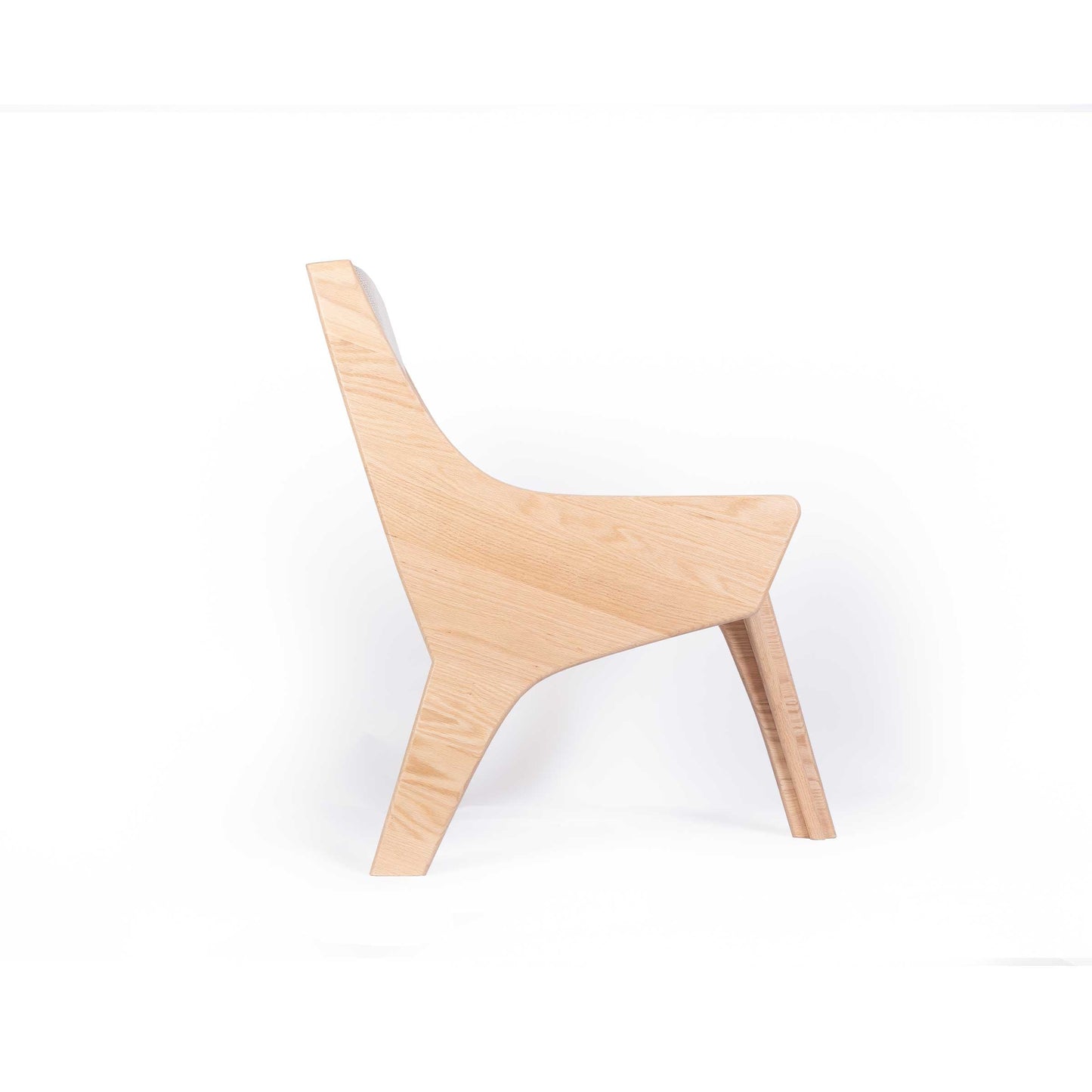 Dining Chair Sculptural Design Oak & Cream by Jules Régis – Contemporary Statement
