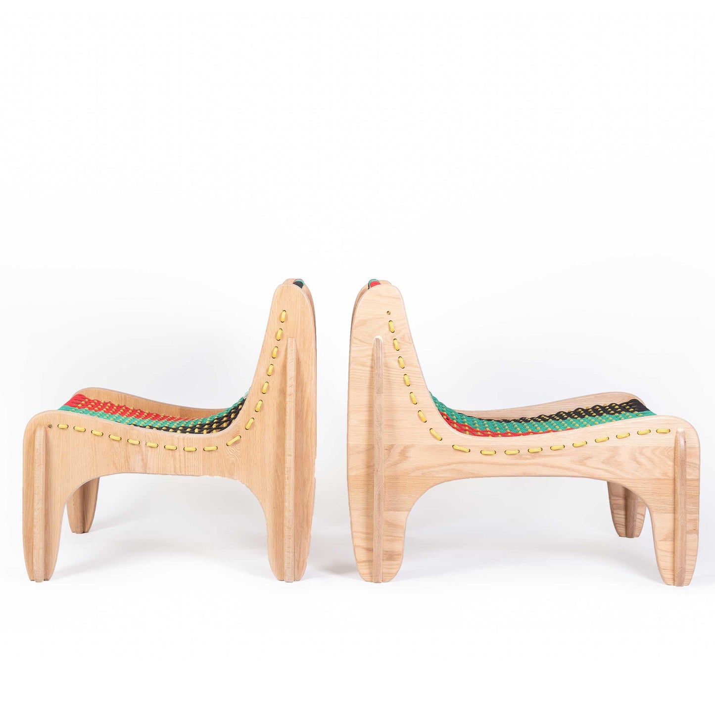 Spider Dining Chair – Graphic Rope Weave Oak by Jules Régis
