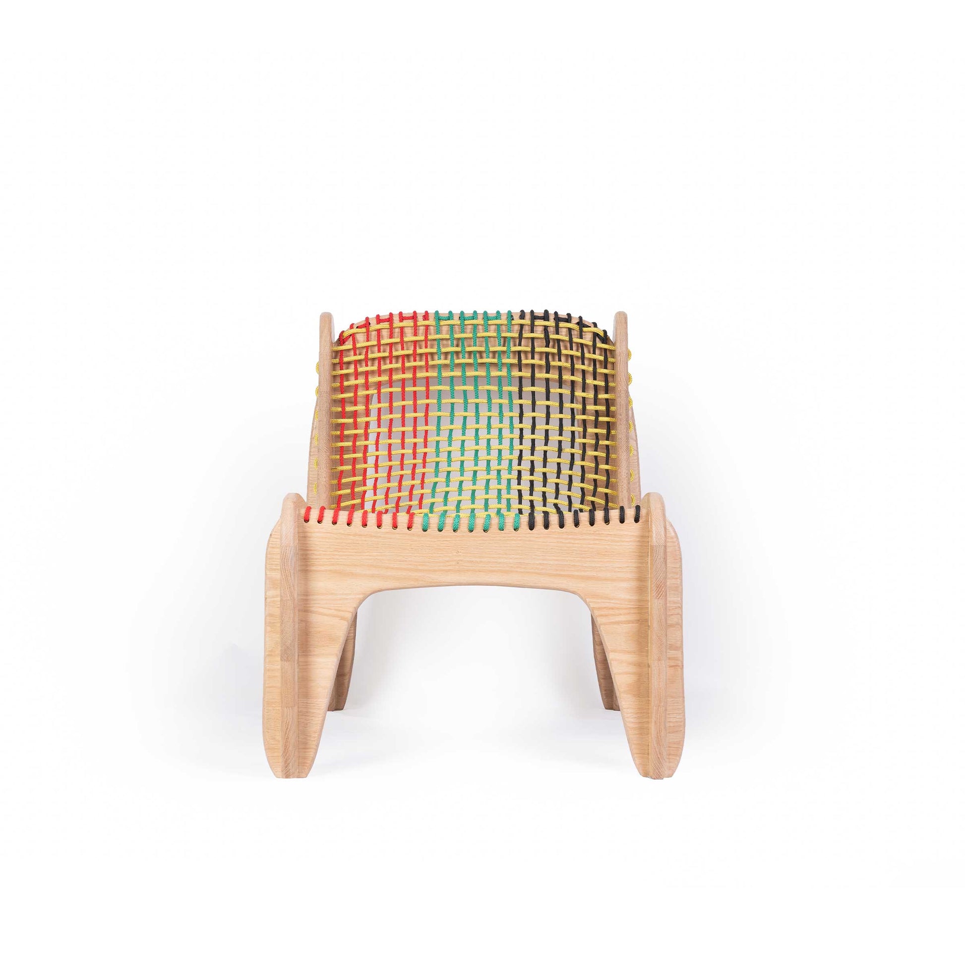 Spider Dining Chair – Graphic Rope Weave Oak by Jules Régis