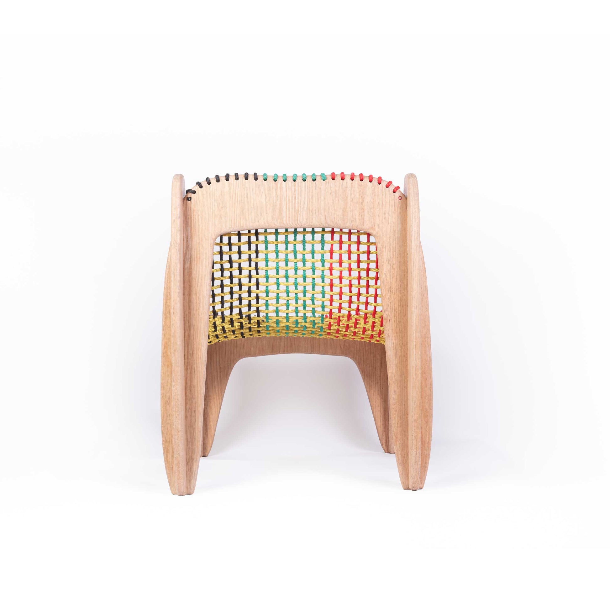 Spider Dining Chair – Graphic Rope Weave Oak by Jules Régis