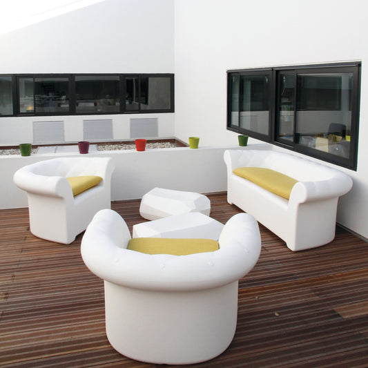 Luxury Chesterfield Outdoor Armchair Modern Italian Style for Villa