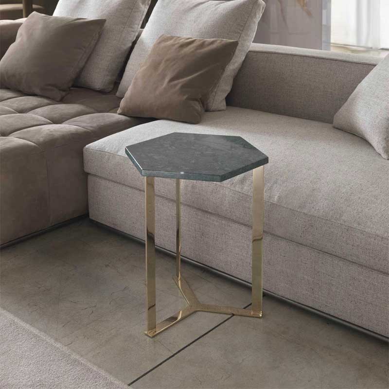 Luxury Clip Hexagonal Coffee Table Modern Italian Style for Villa