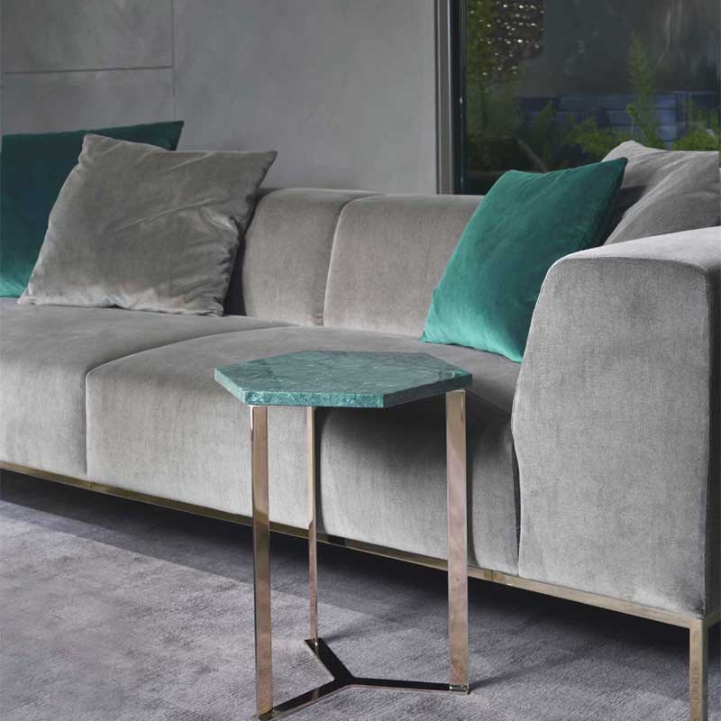 Luxury Clip Hexagonal Coffee Table Modern Italian Style for Villa