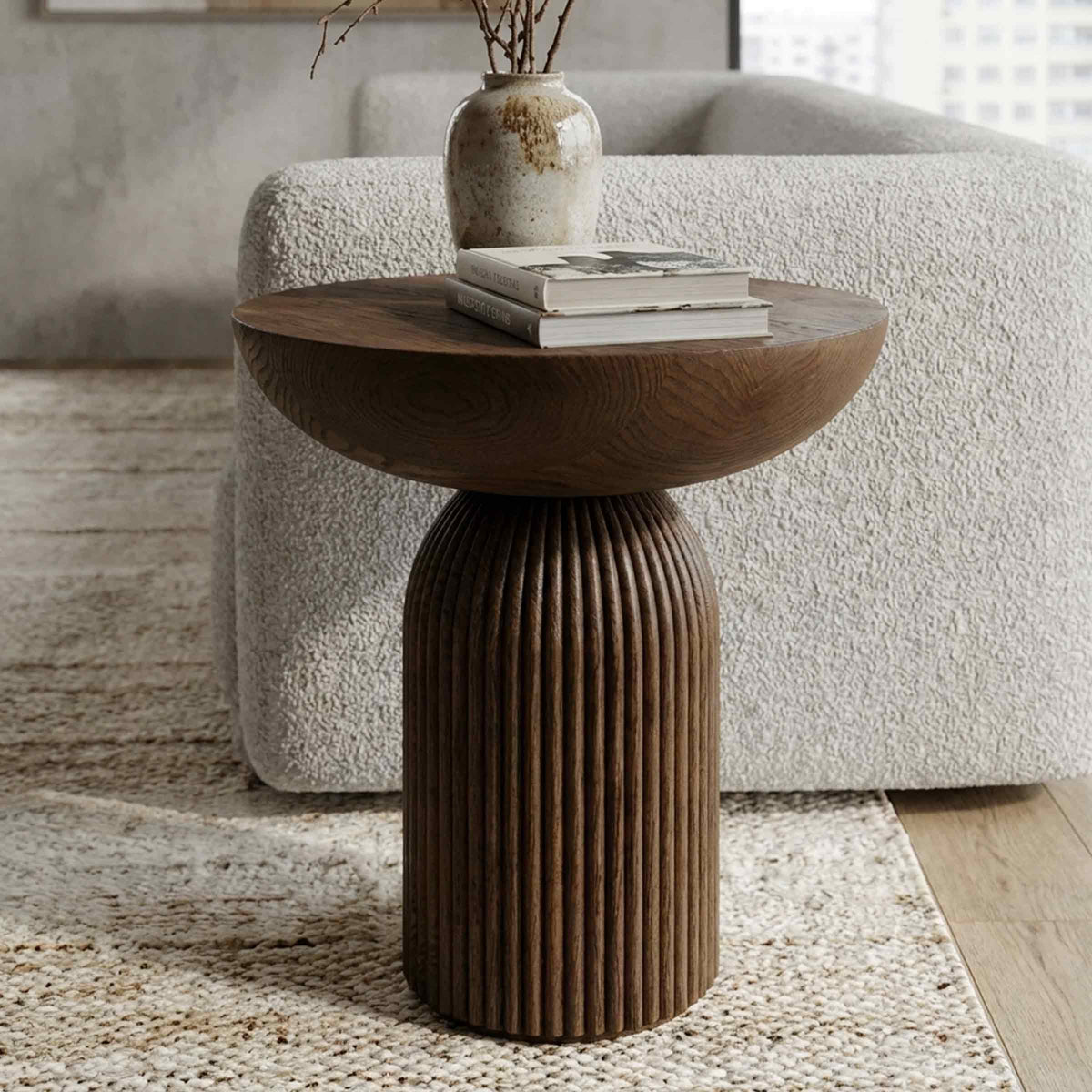 Luxury CONVESSO Ash Wood Coffee Table Modern Italian Style for Villa