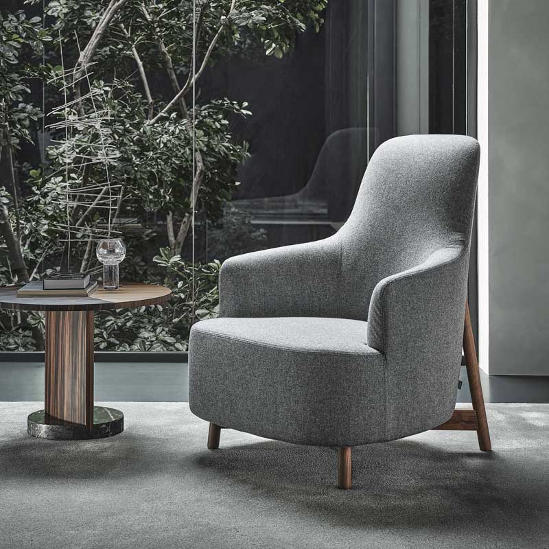 Luxury Copine Bergere Lounge Armchair Modern Italian Style for Villa