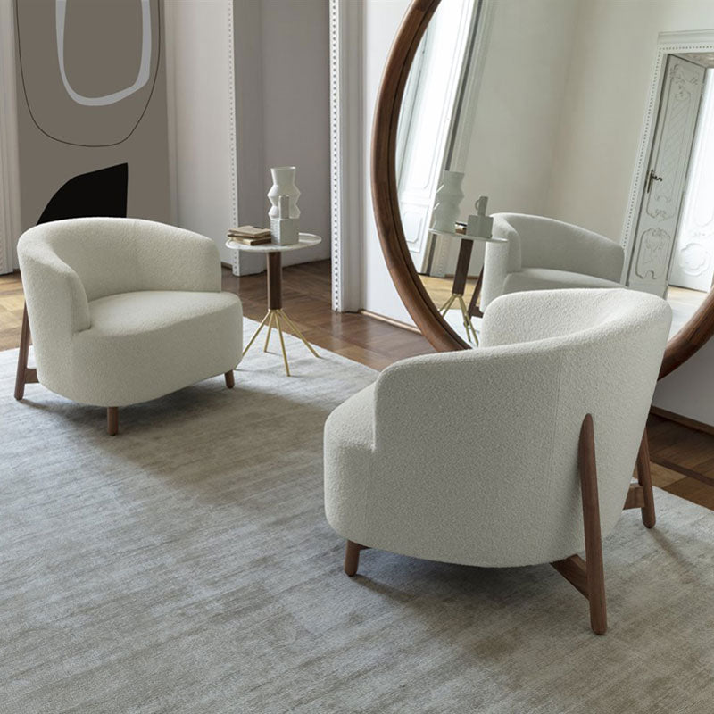 Luxury Copine Wood Armchair Modern Italian Style for Villa