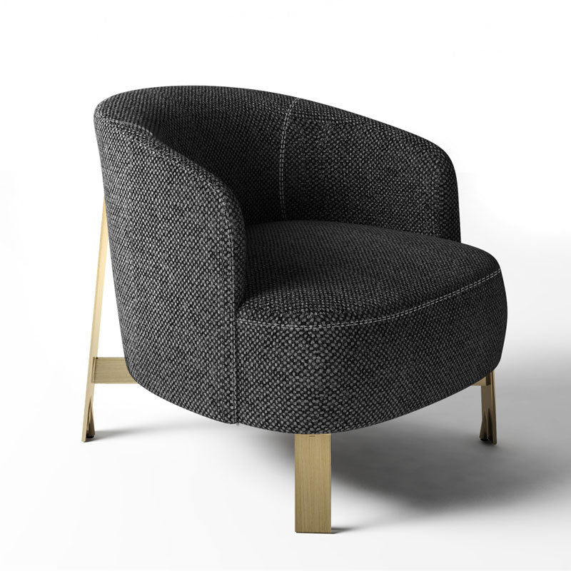 Luxury Copine Steel Armchair Modern Italian Style for Villa
