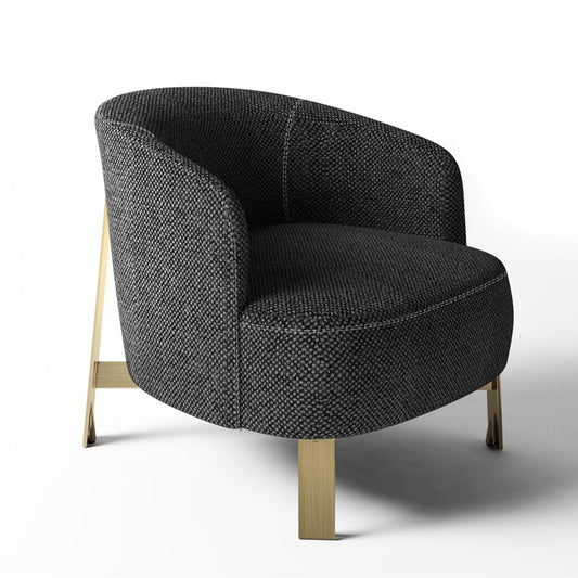Luxury Copine Steel Armchair Modern Italian Style for Villa
