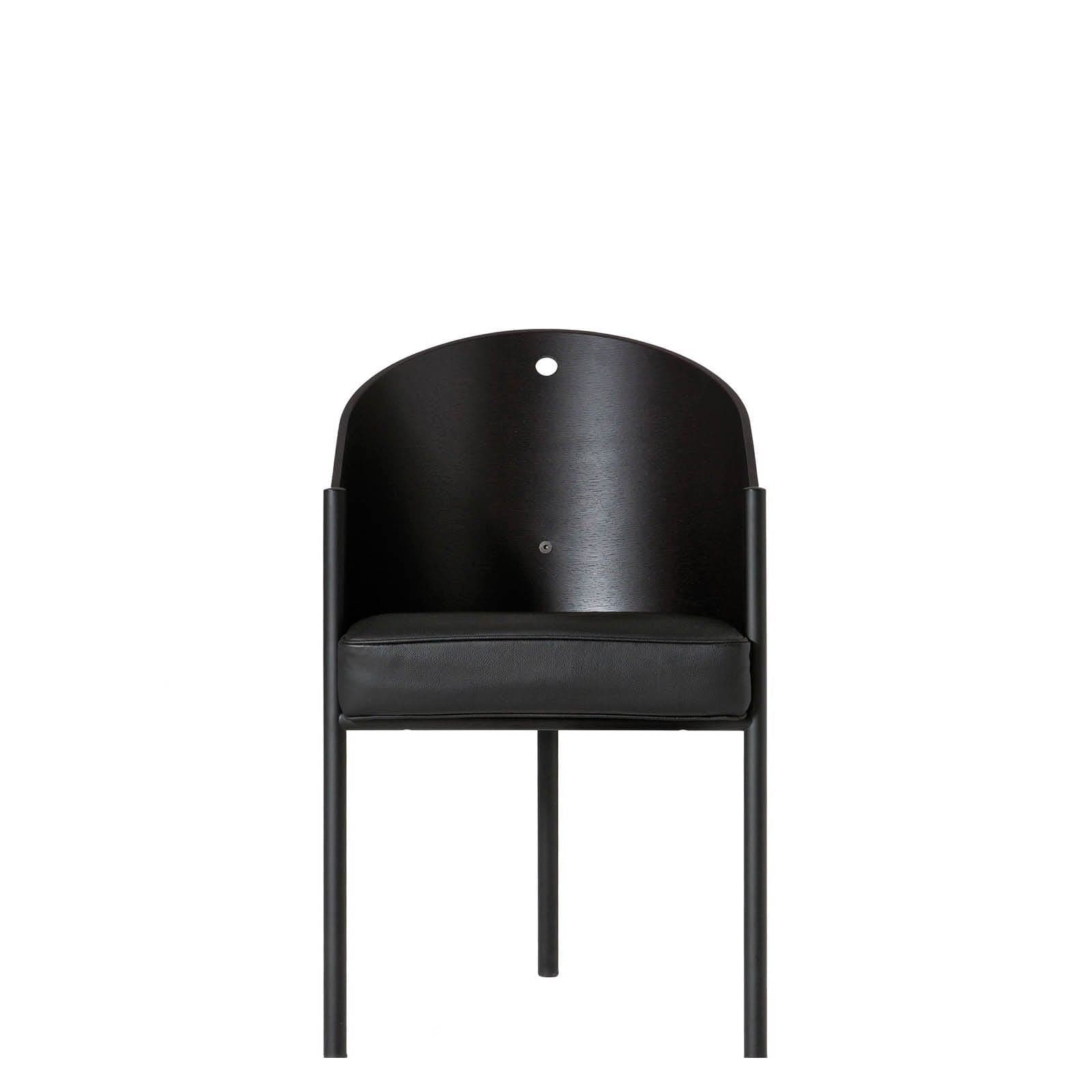 Costes Armchair by Philippe Starck – Ebonized Oak & Leather Statement Piece