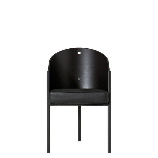 Costes Armchair by Philippe Starck – Ebonized Oak & Leather Statement Piece
