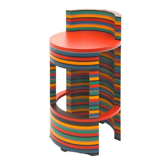 Luxury Round Multicolour Stool Modern Italian Style for Villa