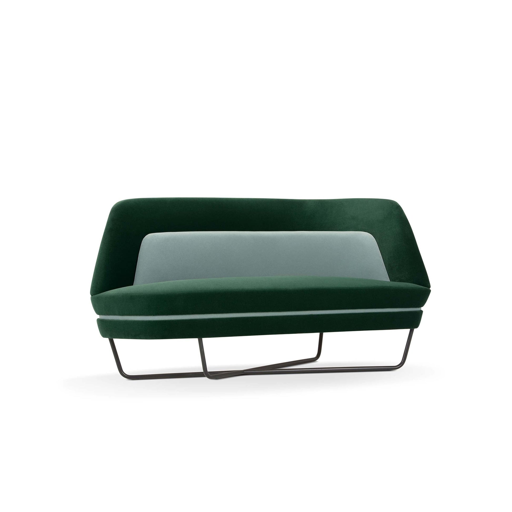 Bixib Two-Seater Sofa – Geometric Fabric Design by Luca Alessandrini