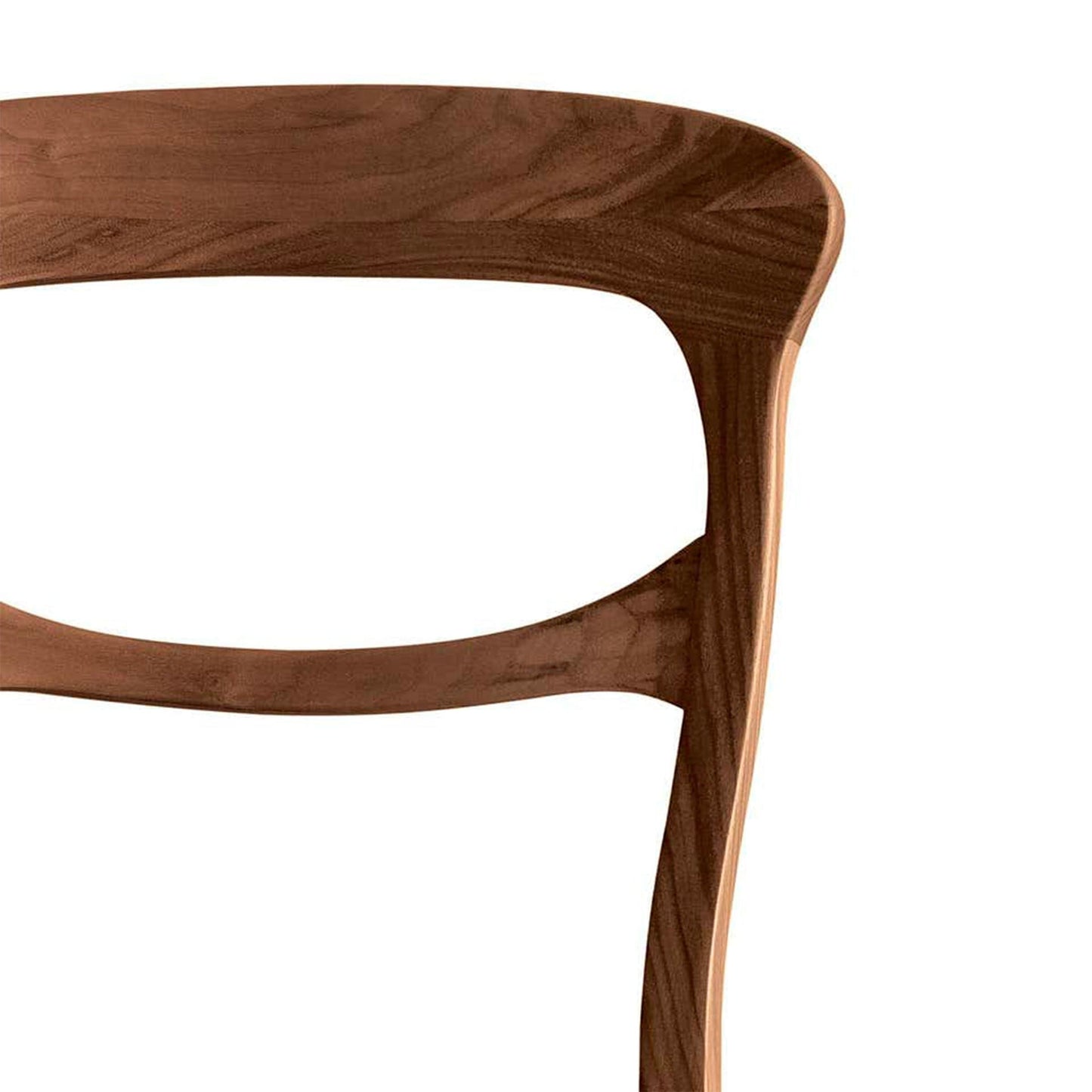 Dale Italia Capotavola Italian Designer Chair – Walnut Wood with Premium Fabric